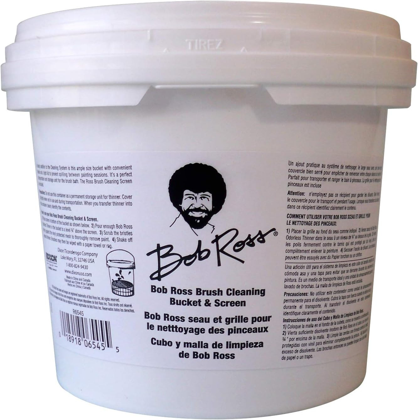 Cleaning Bucket & Screen-White