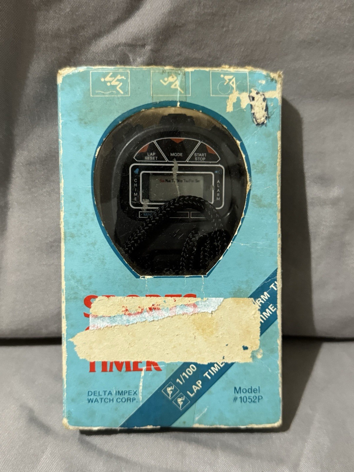 Vintage STP Racing Sports Quartz Timer Stop Watch Hand Held Digital Nascar Indy