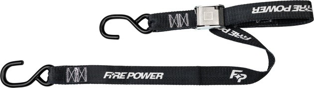 Fire Power 1.5" Tie Downs Black