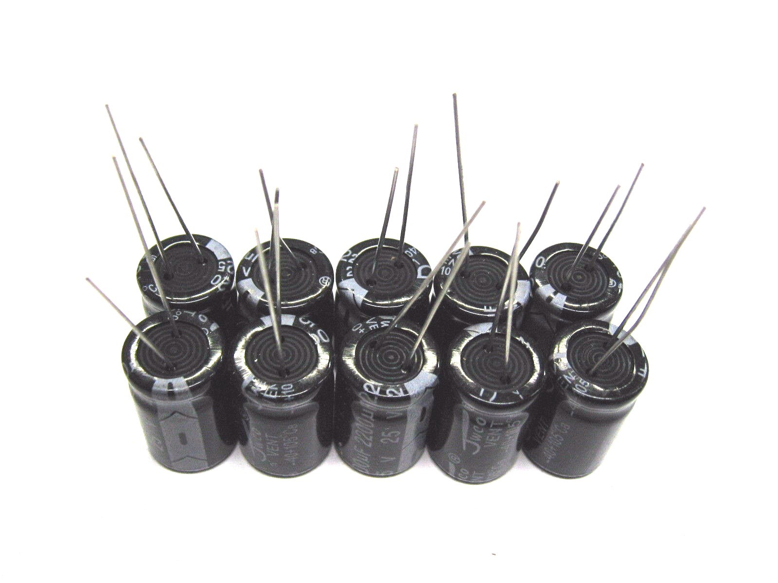 2200uF 25V (10x) Electrolytic Capacitors 25V 2200uF Volume 13x21mm
