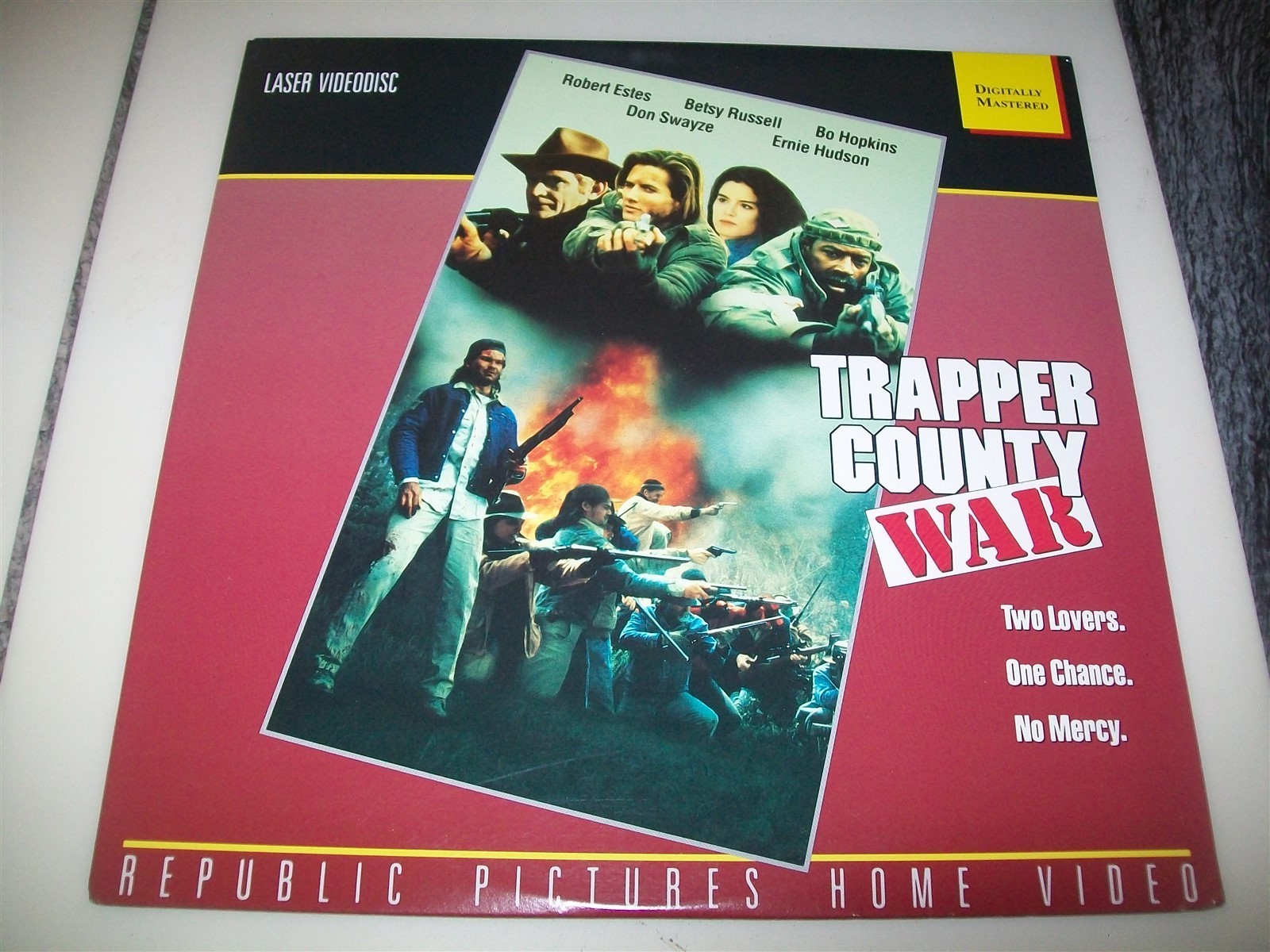 TRAPPER COUNTY WAR Laserdisc LD EXCELLENT CONDITION VERY RARE ERNIE HUDSON STARS