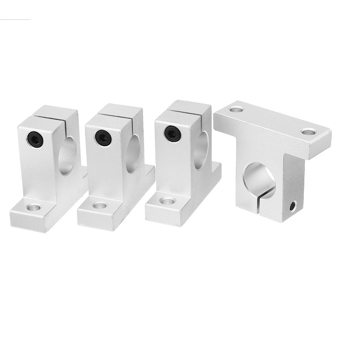 uxcell 4pcs SK20 Aluminum Linear Motion Rail Clamping Guide Support for 20mm ...