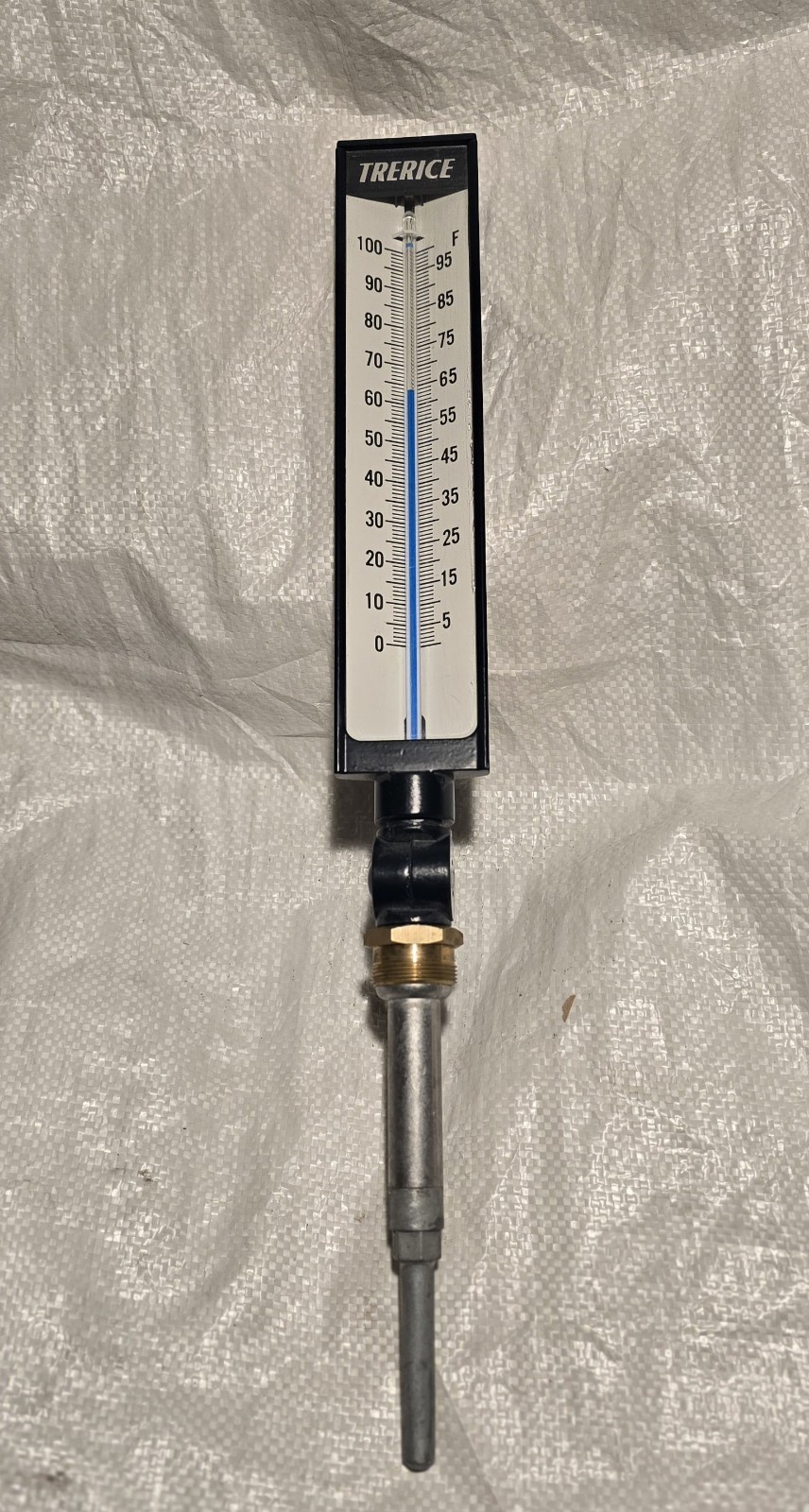 TRERICE Thermometer, 9" Scale, 6" Stem, No Well, 0 to 100 F - FREE SHIPPING!!!