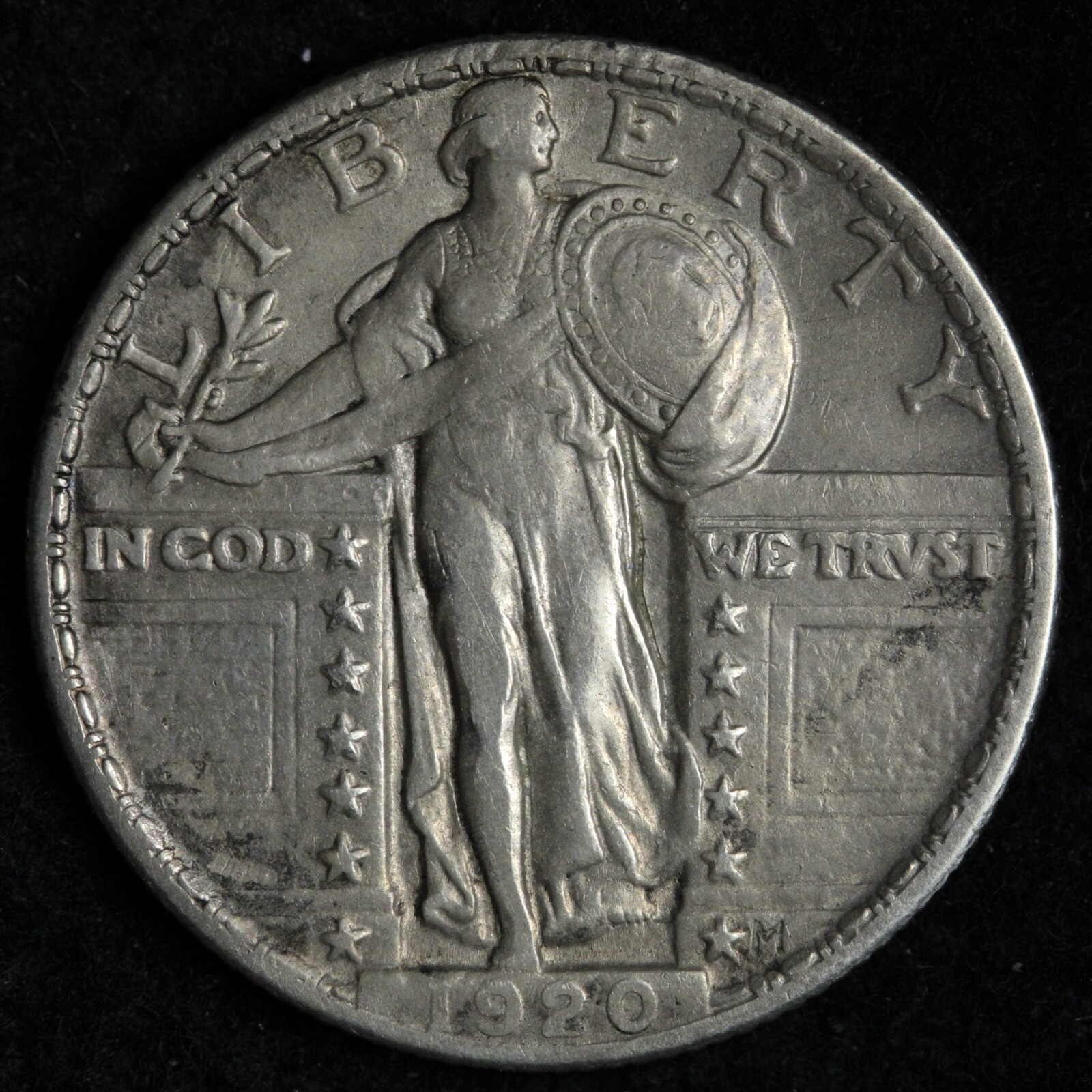 1920 Standing Liberty Silver Quarter XF E249 JKHF