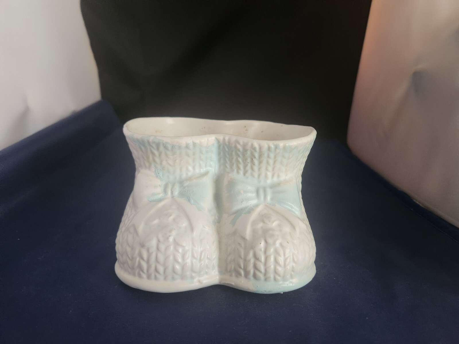 Vintage Napcoware Baby Boy Booties Planter C-704