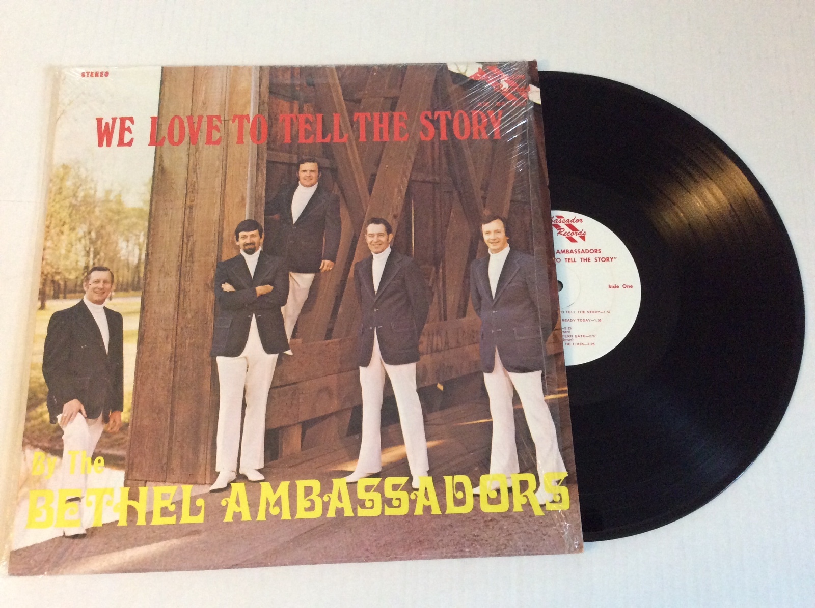 Bethel Ambassadors Quartet OUR WE LOVE TO TELL THE STORY vinyl LP Columbus IN