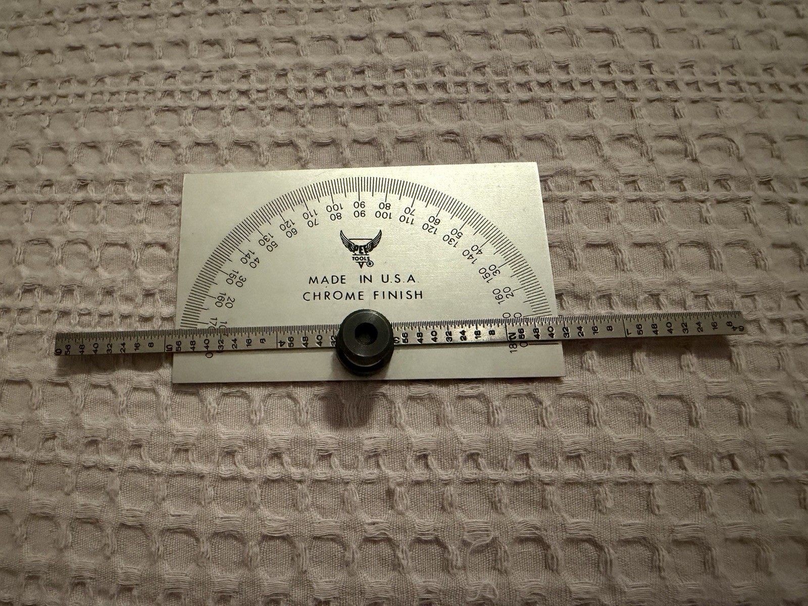 PEC Tools 6” Rectangular Head Protractor Model 5190 Made in the USA