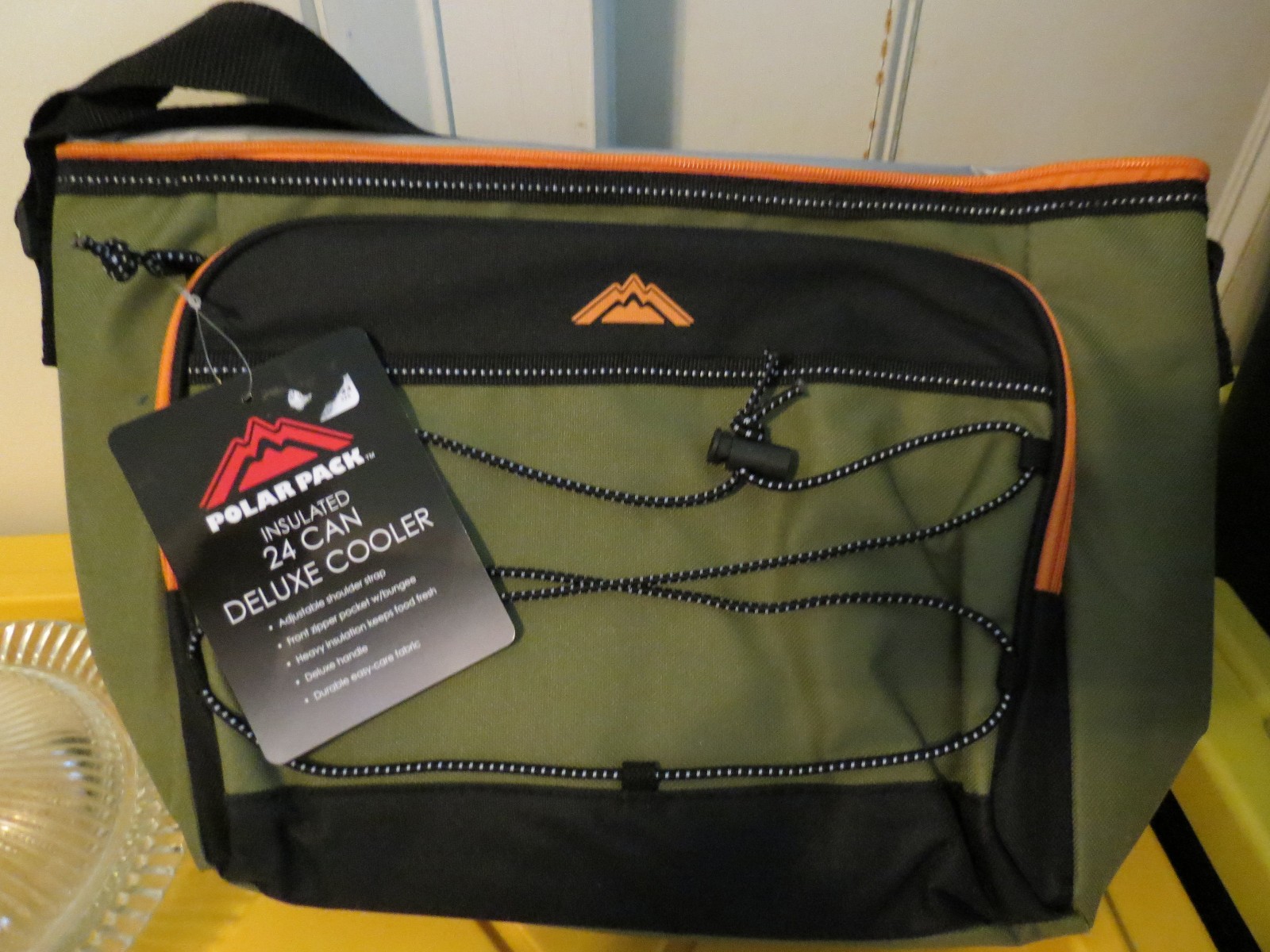 POLAR PACK INSULATED 24 CAN COLLAPSABLE DELUXE COOLER GREEN/BLACK BNWT