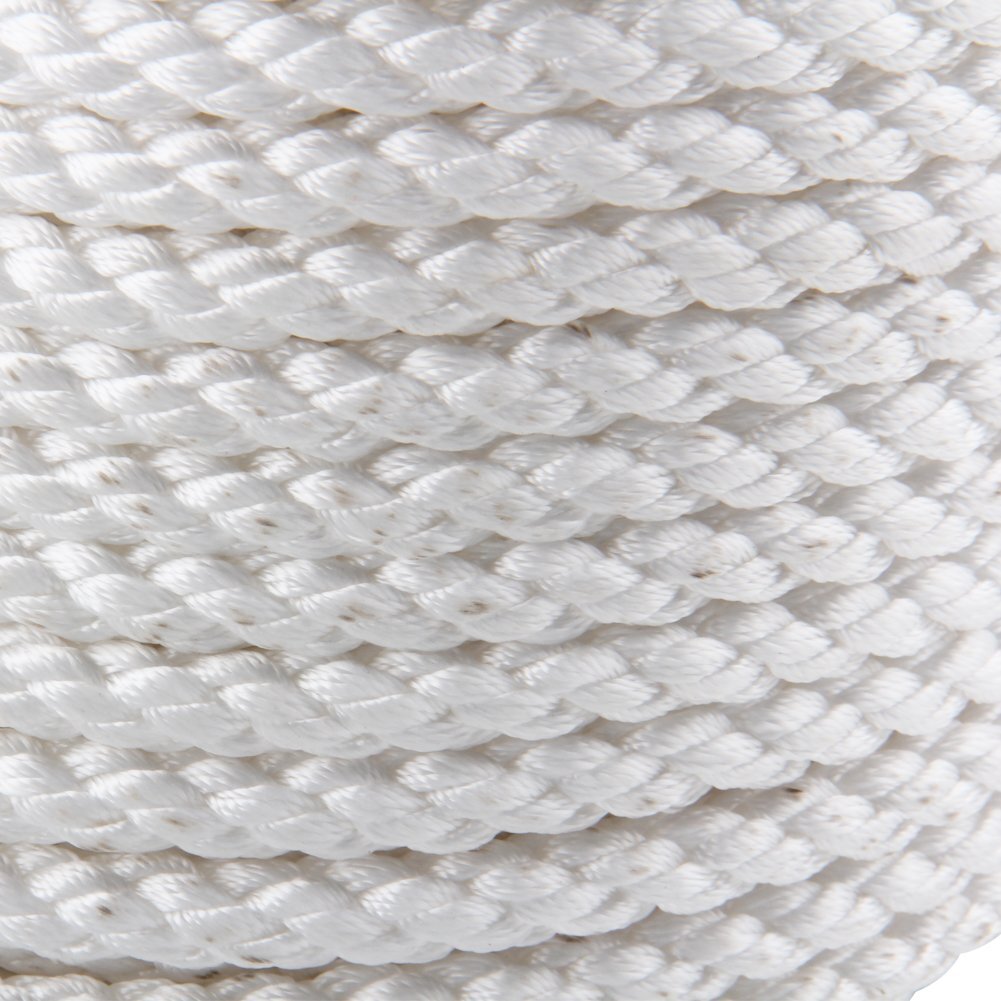 1/2" 100'Boat Rope Polypropylene Docking Rope Three Strand Anchor Line W/Thimble