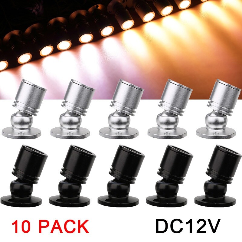 LED Mini Jewelry Counter Display Lights 360° Rotary Angle with Driver 85-265V