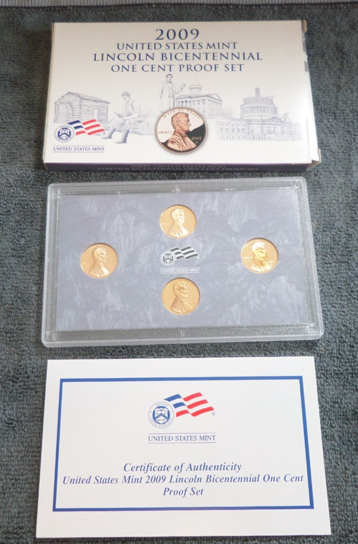 2009 S Lincoln Bicentennial One Cent Proof Set US Mint