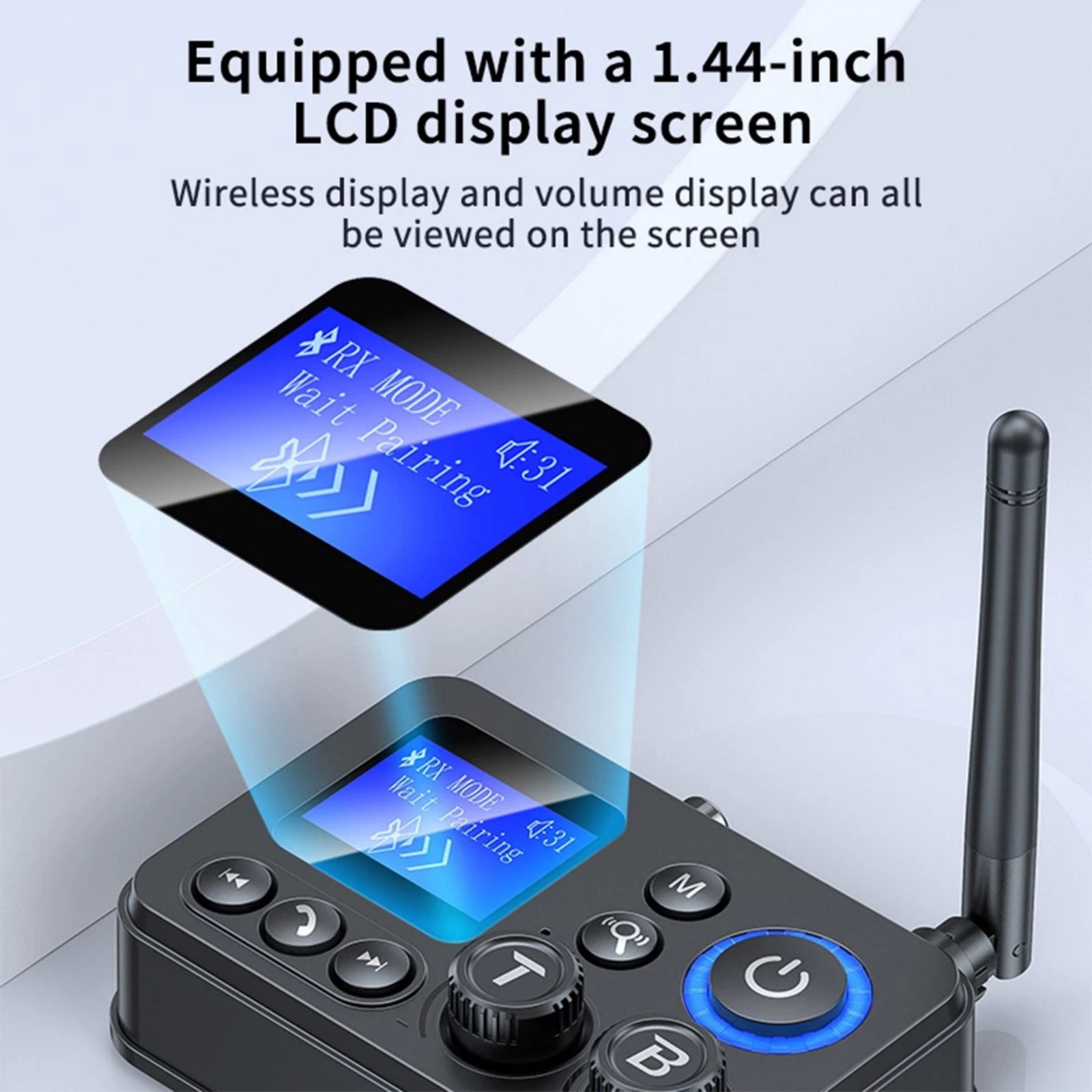 For Bluetooth 5.4 Transmitter Receiver 3.5mm AUX RCA Audio Adapter Replacement