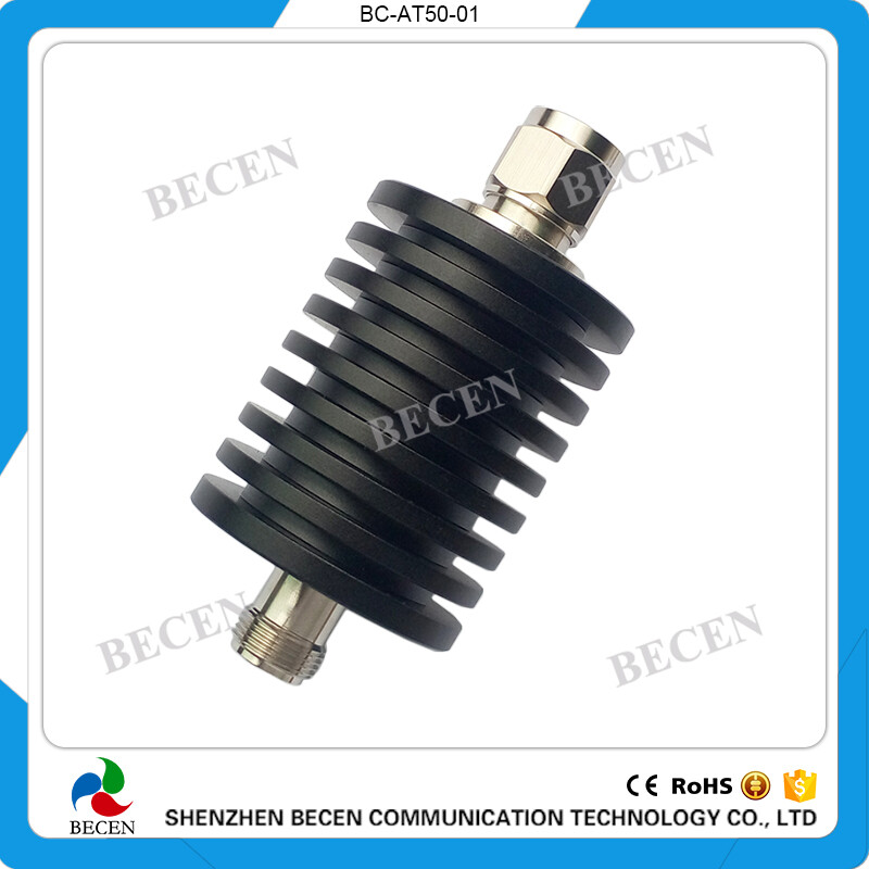 RF Fixed Attenuator 50W N 5dB Attenuator Plug male to Jack female 50Watt DC-3Ghz