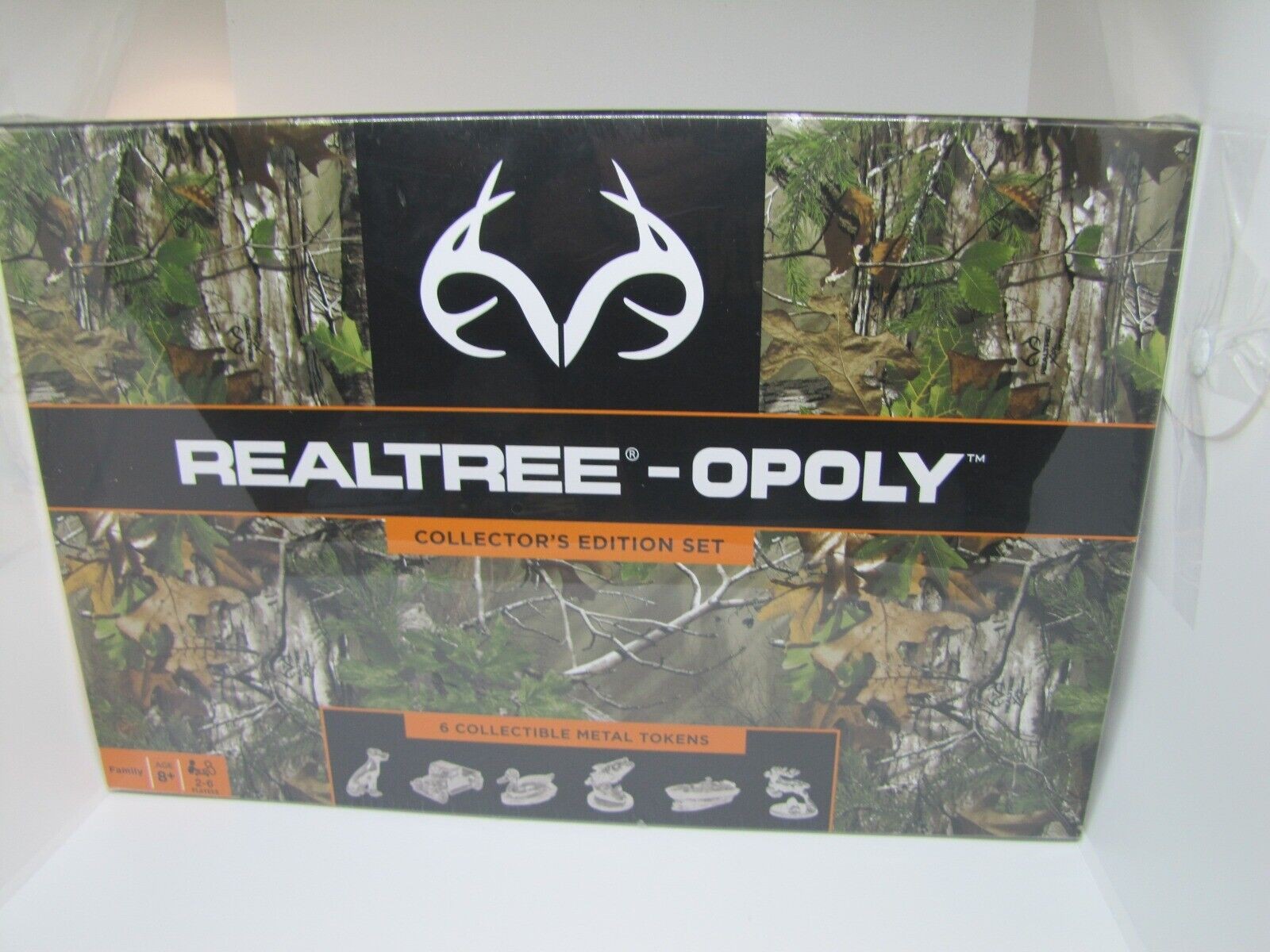 REALTREE OPOLY MONOPOLY HUNTING BOARD GAME CAMO METAL TOKENS DEER DUCK BOAT FISH