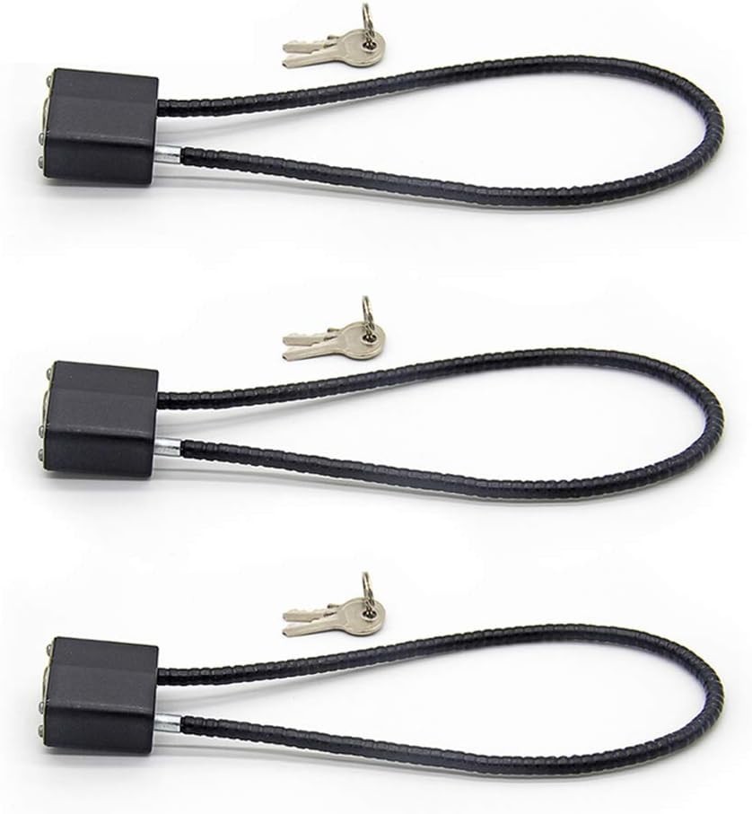 Cable Gun Locks with Keys Hunting Sports- Keyed alike 3 Pack