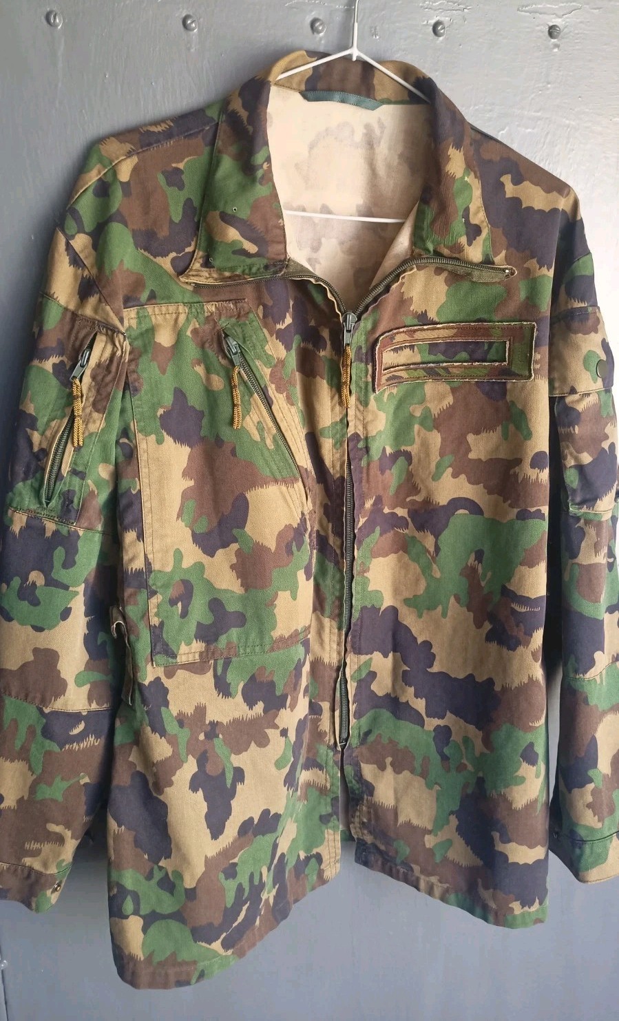 Army camouflage jacket. Combat soldier jacket Taz 90