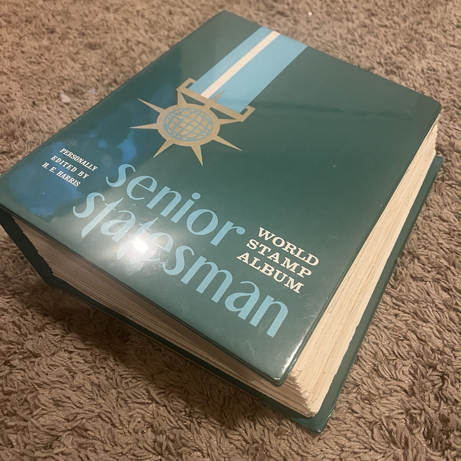 LOADED SENIOR STATESMAN WORLD STAMP ALBUM 100 COUNTRIES, 227 PICTURES IN VIDEO