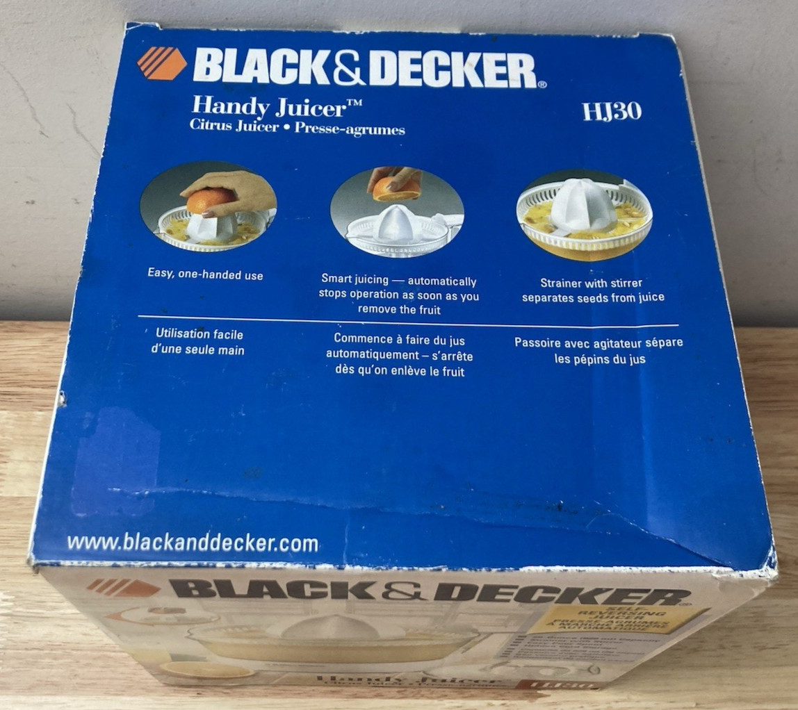 Black & Decker HJ30 Handy Citrus Juicer (New in Box)