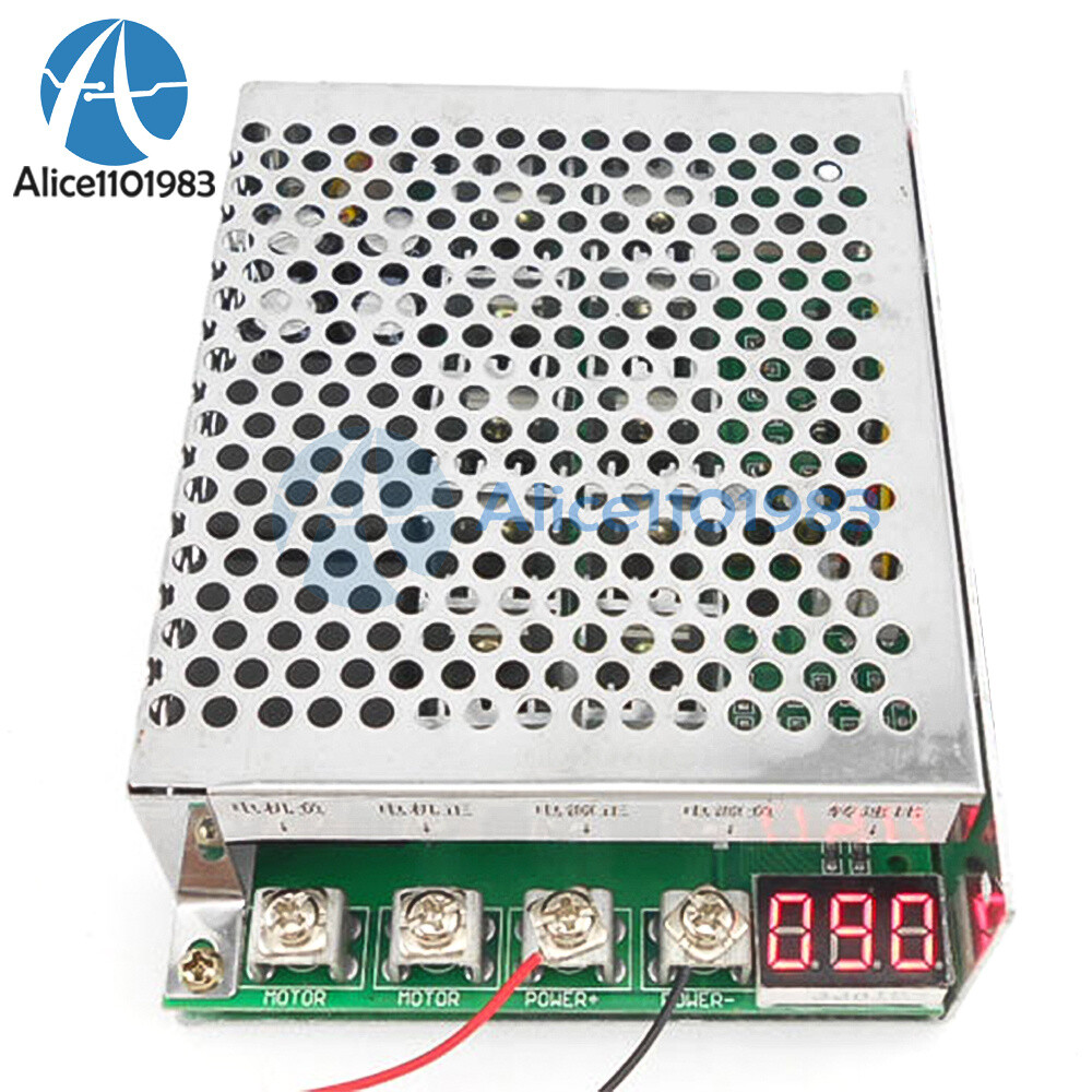 DC Motor Speed Controller Drive Module Reverse Switch 12/24/36/48V 60A 0-100A