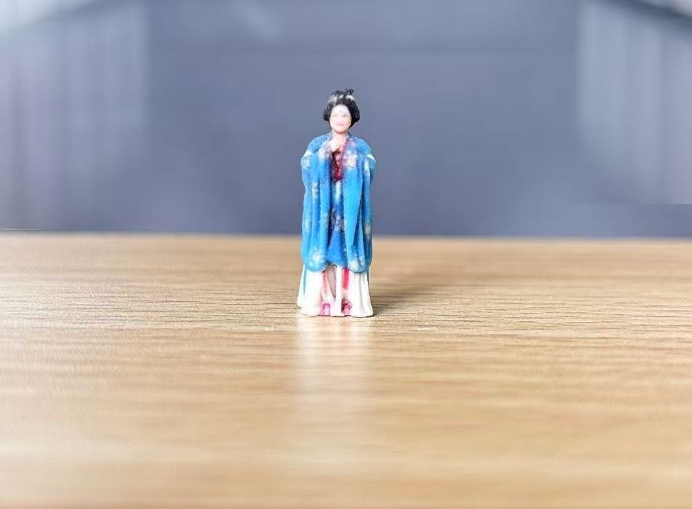 BN 1:64 Painted Figure Model Miniature Resin Diorama  Tang Costume Maid Lady