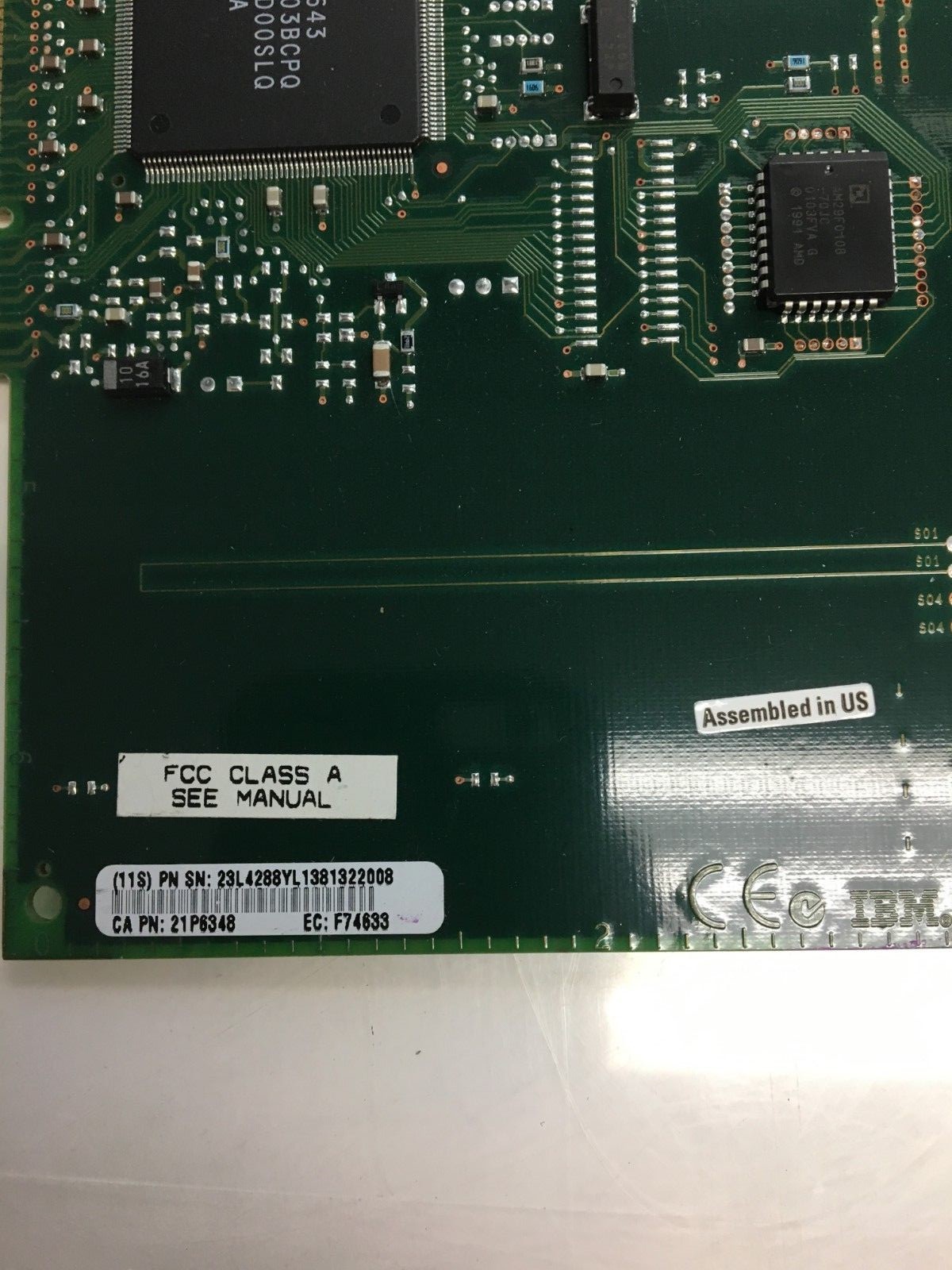 IBM 21P6348 PCI 100MBPS Token Ring Card *USED*