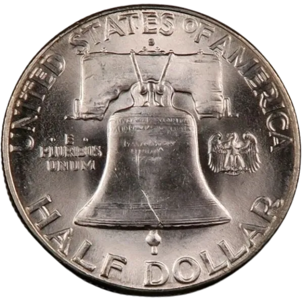 1949-S Franklin Half Dollar ~ Gem BU ~ 90% Silver ~ Key Date!