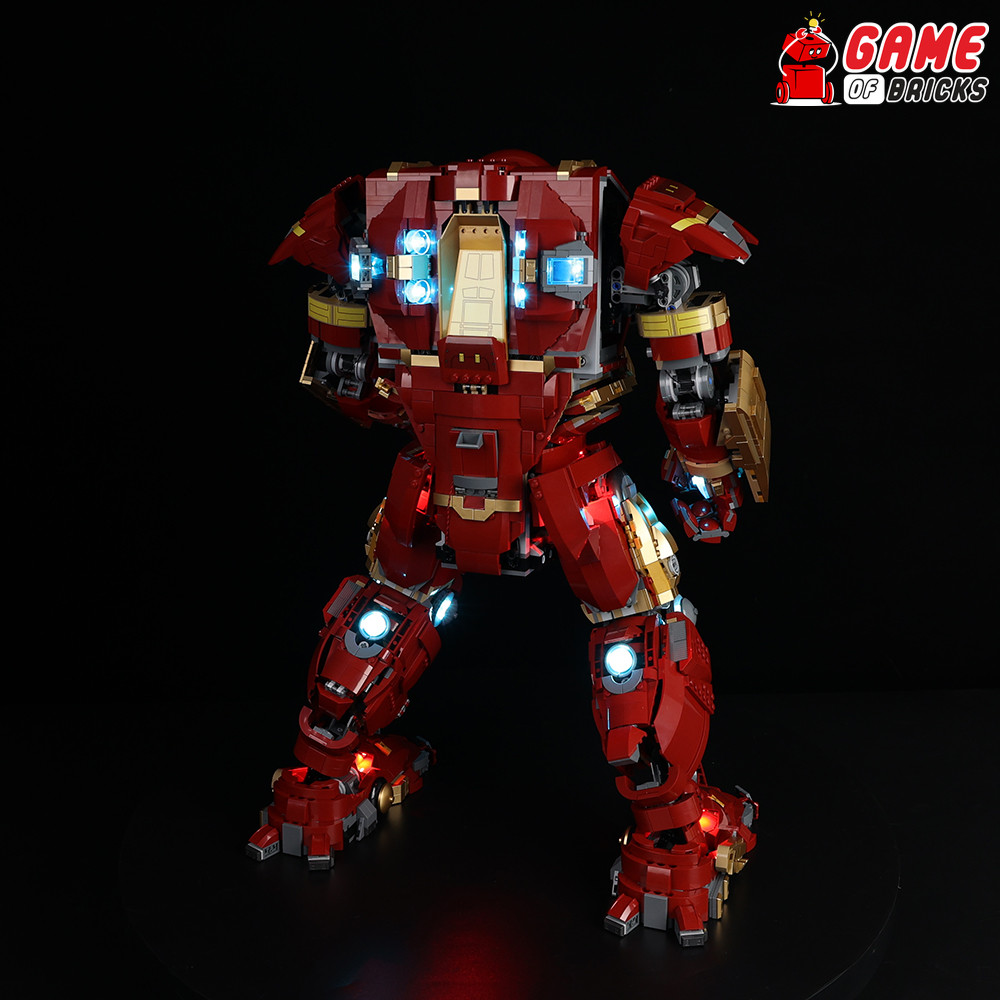 LED Light Kit for Hulkbuster - Compatible with LEGO® 76210 Set (Classic Version)