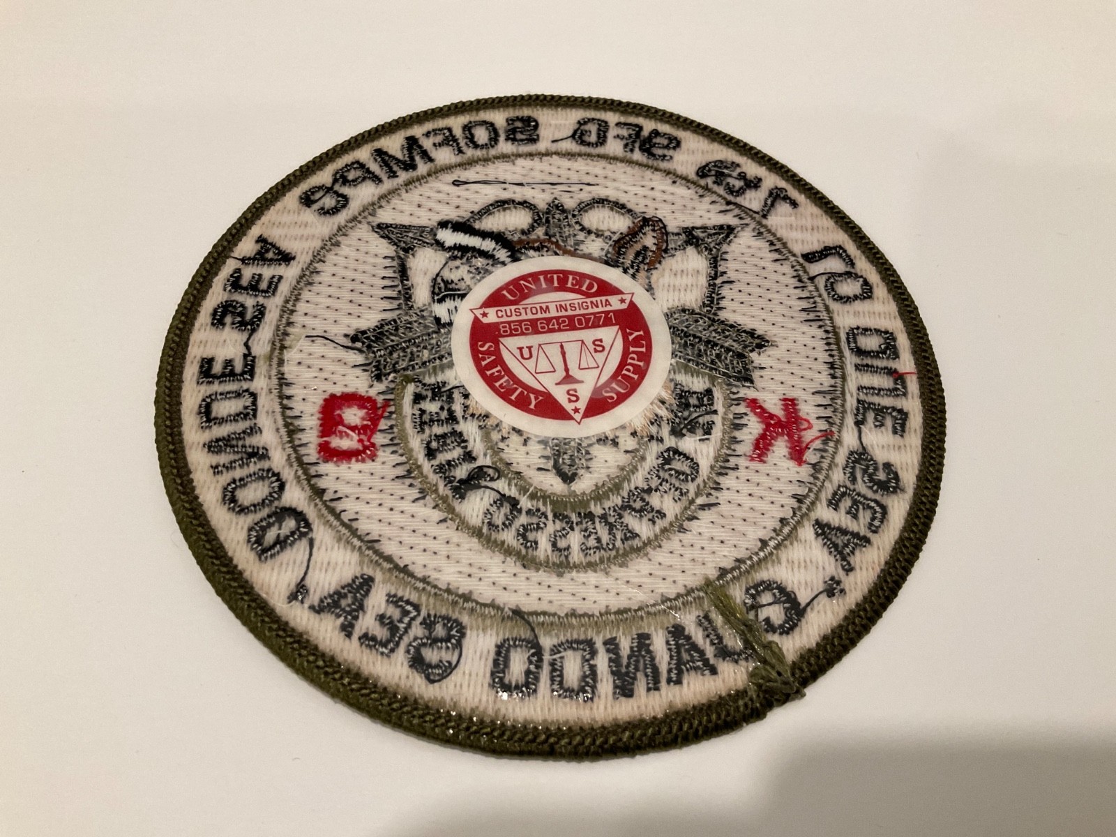Subdued Green 7th Special Forces Group k9 k-9 unit US Army patch