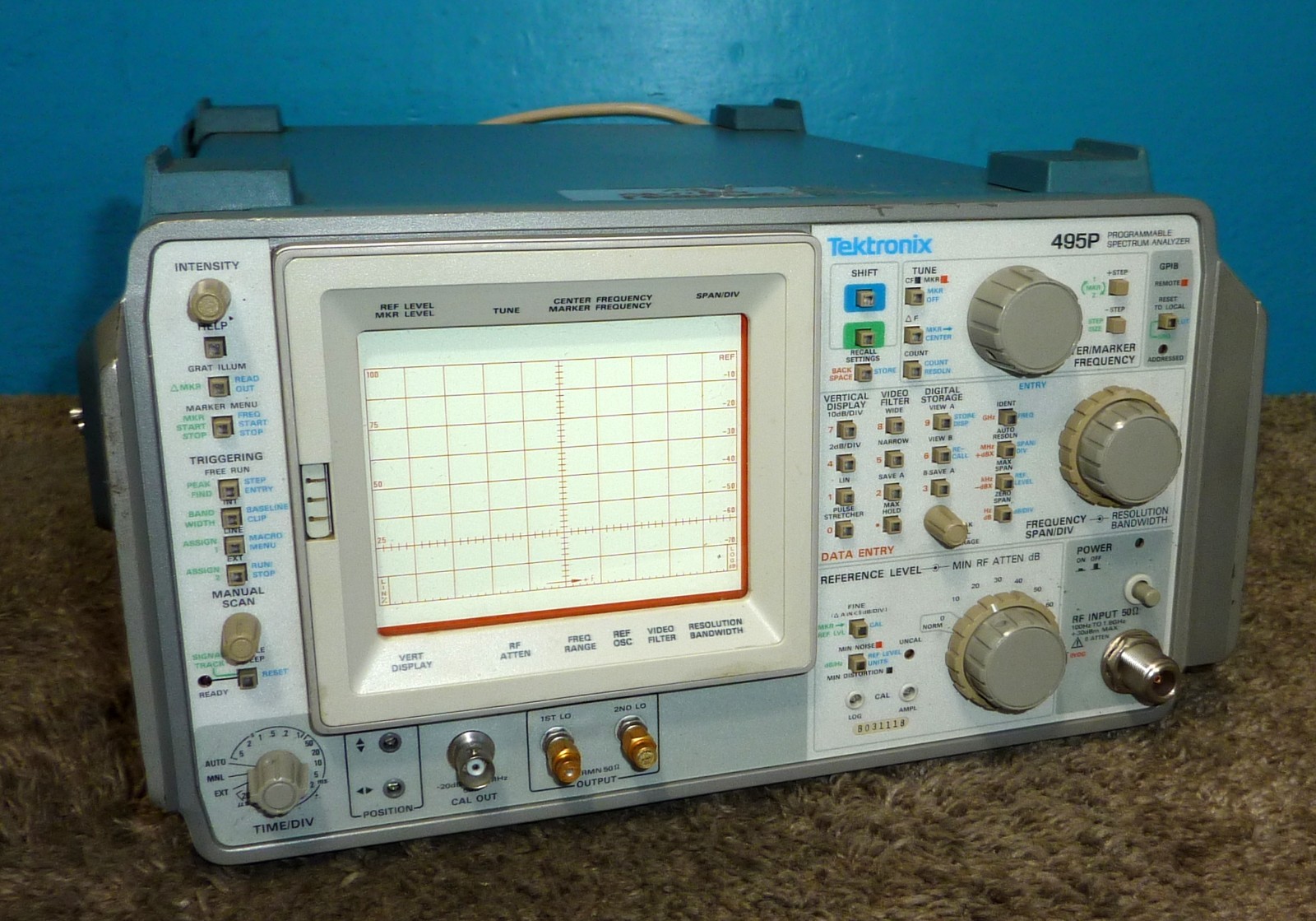 Tektronix 495P Programmable Spectrum Analyzer As-Is Needs Work