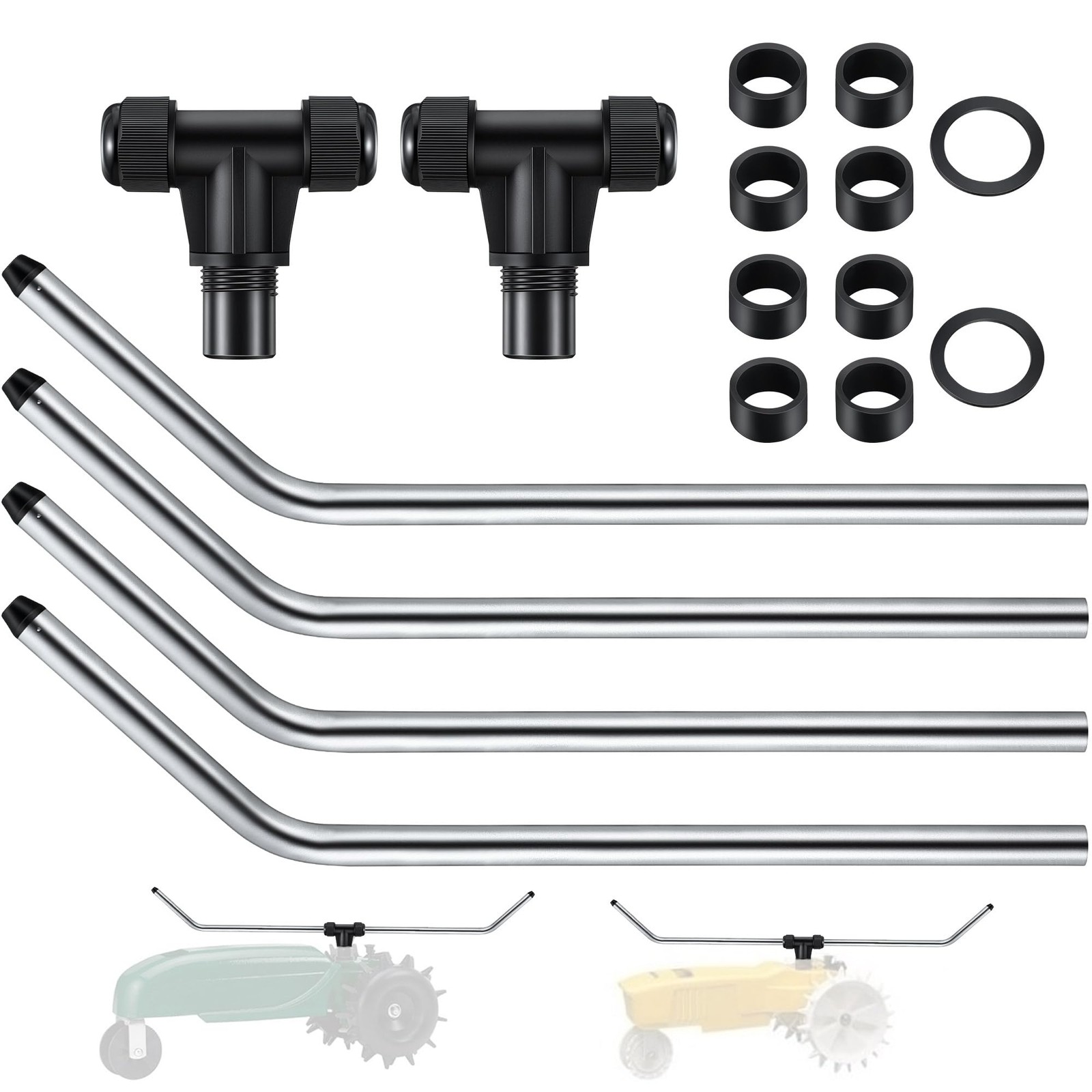 2 Set Tractor Sprinkler Parts Compatible with Orbit 58322 & Silver；Black