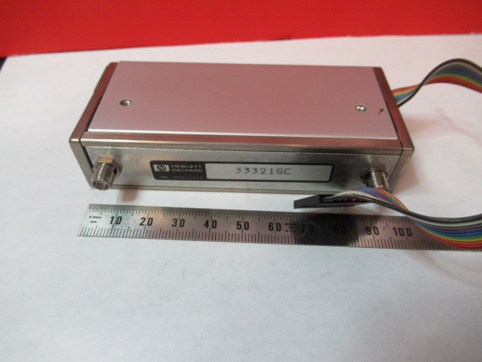 HP 33321SC VARIABLE ATTENUATOR HEWLETT PACKARD MICROWAVE FREQUENCY RF IL-6-B
