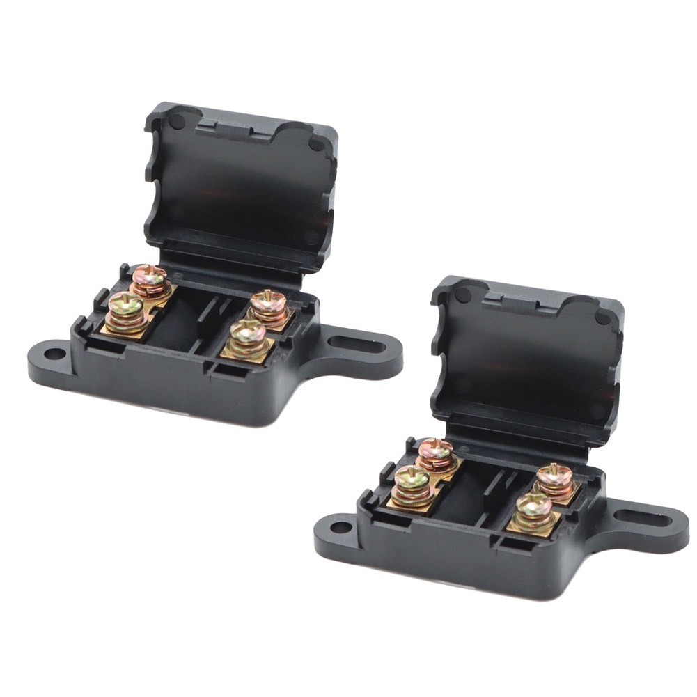2pcs Waterproof Dual-Path Fuse Box for Vehicle For Electrical Protection