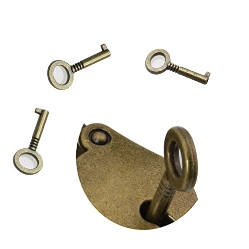 6pcs Retro Mini Lock Replacement Key, Suitable for Universal Keys Such As Mini