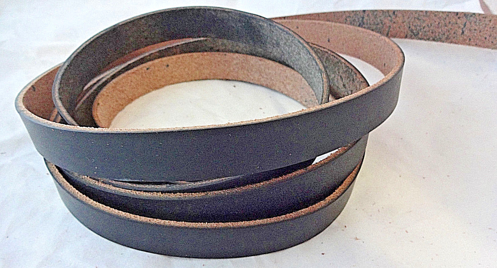 Leather Rein Strap Hermann Oak Black Harness Repair Horse Tack 8oz Level Braid