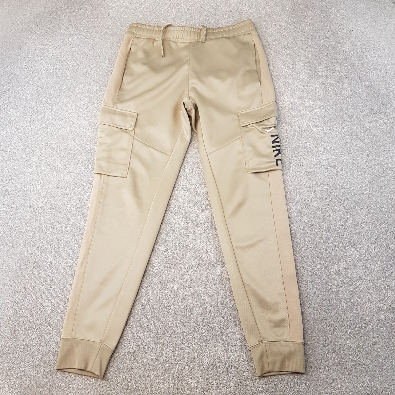 Nike Mens Tracksuit Bottoms Small Gold Cargo Pants Utility Training Swoosh