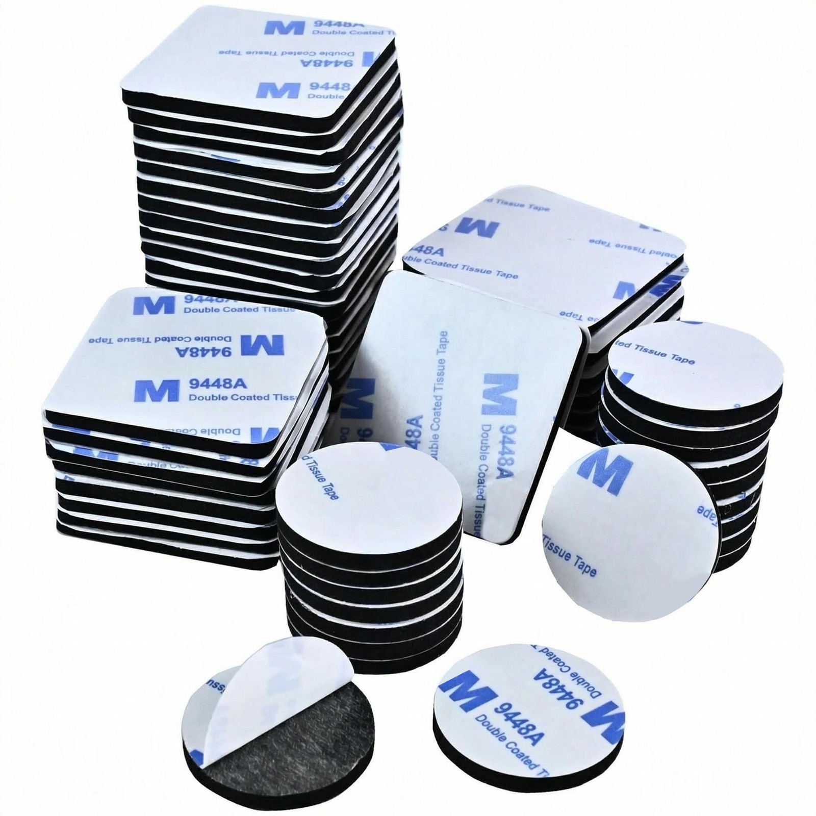 Double Sided Foam Tape,Heavy Duty Mounting Tape,56Pcs 3mm thickness -Adhesive...