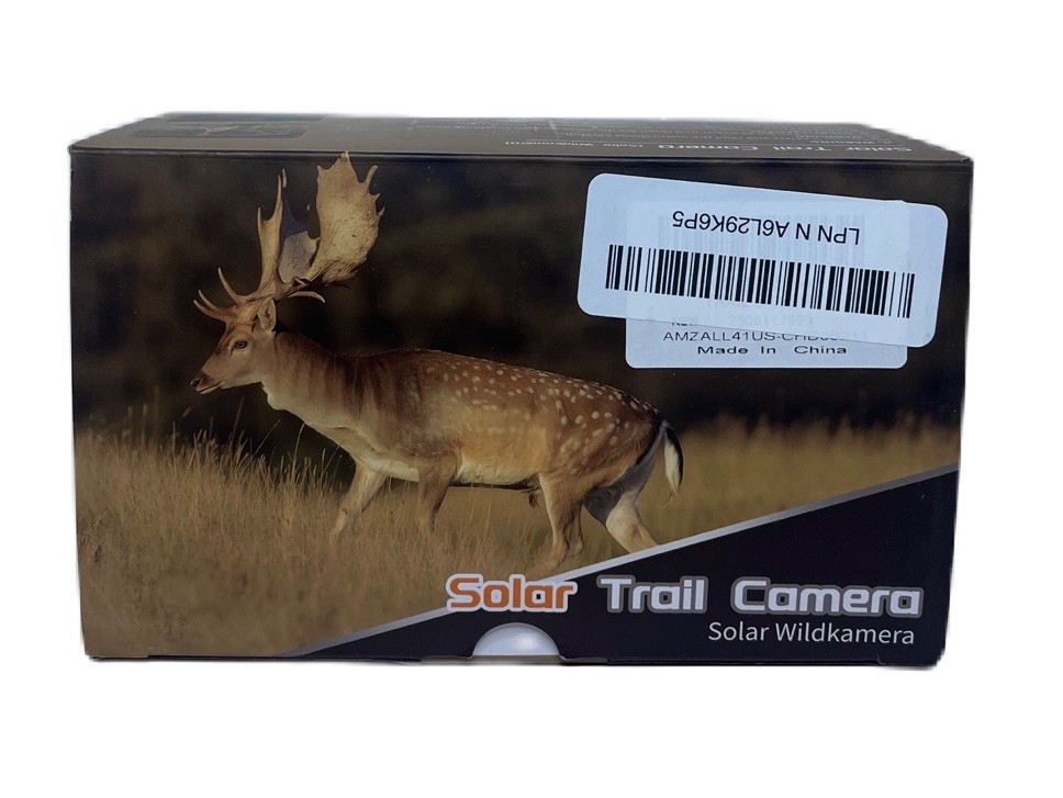 Solar Trail Camera 48MP 30FPS, WiFi Bluetooth Game Camera  Motion Hunting