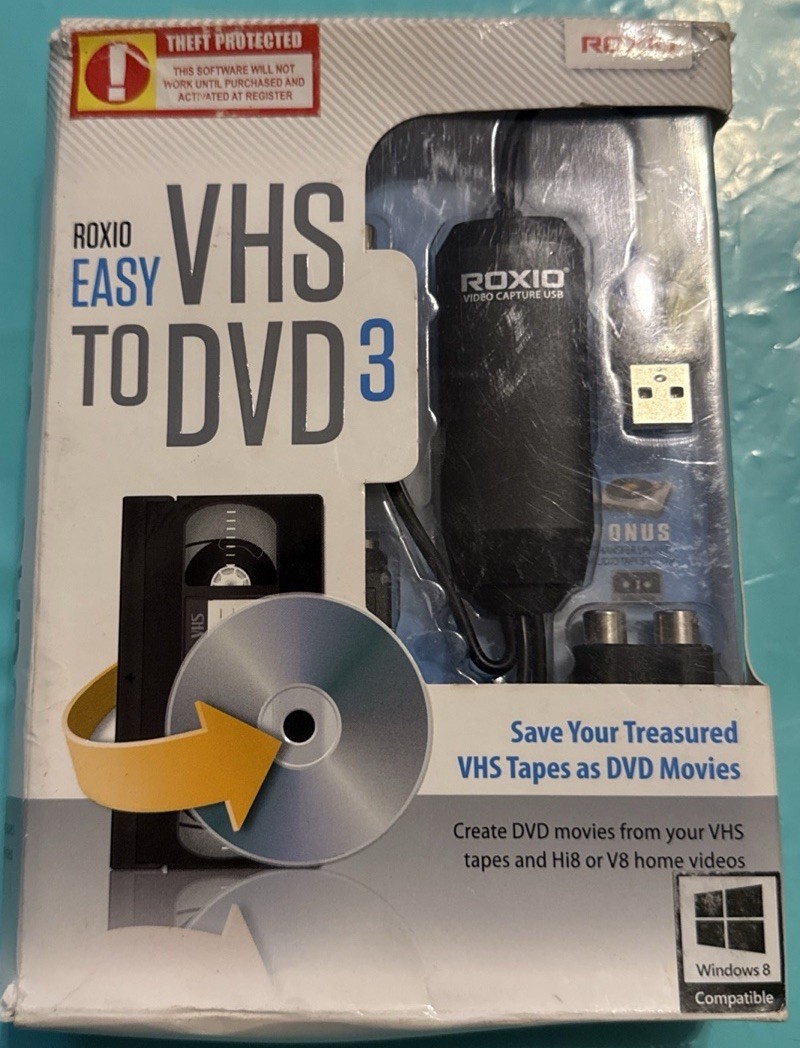 NEW Roxio Easy VHS to DVD 3 Converter Transfer Old Videos NIB Brand New Read