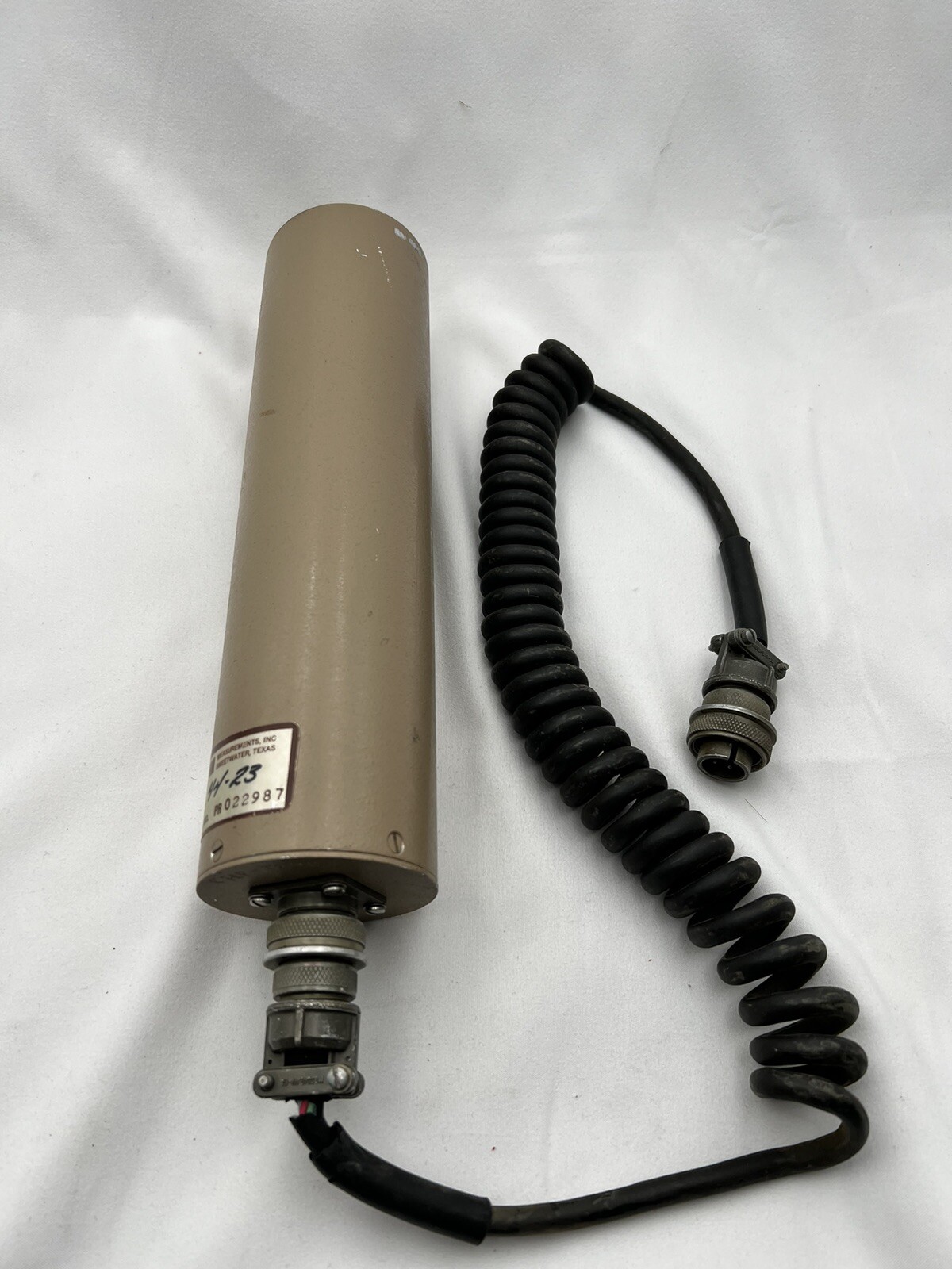 Ludlum 44-23 NaI Scintillation Detector Probe Gamma Radiation with 4 pin Cable