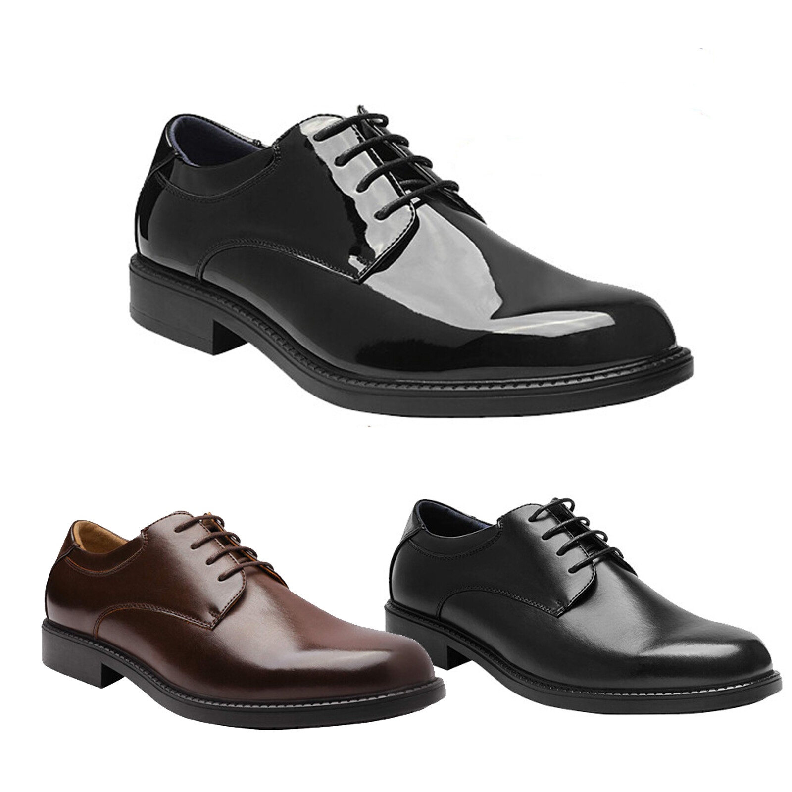 Men's Dress Oxford Derby Shoes Classic Formal Business Shoes Regular/Wide Size