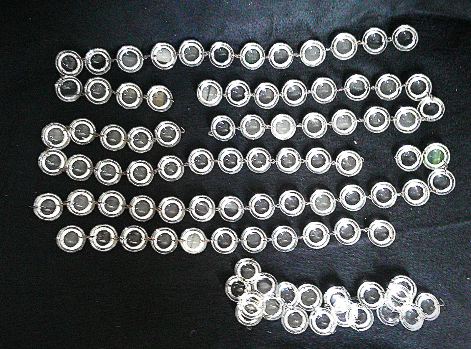 100" French Vintage Baccarat Crystal Chain for Chandelier Candelabra Wall Sconce