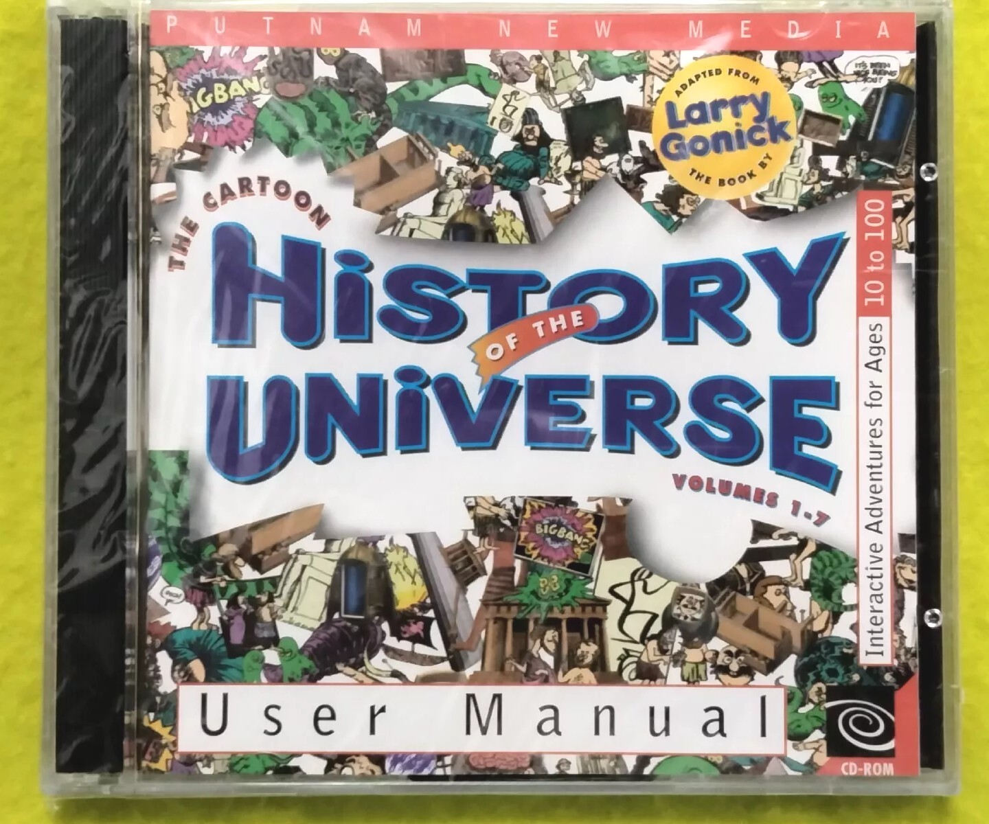 The Cartoon History Of The Universe User Manual by Larry Gonick (CD-ROM) OOP NOS
