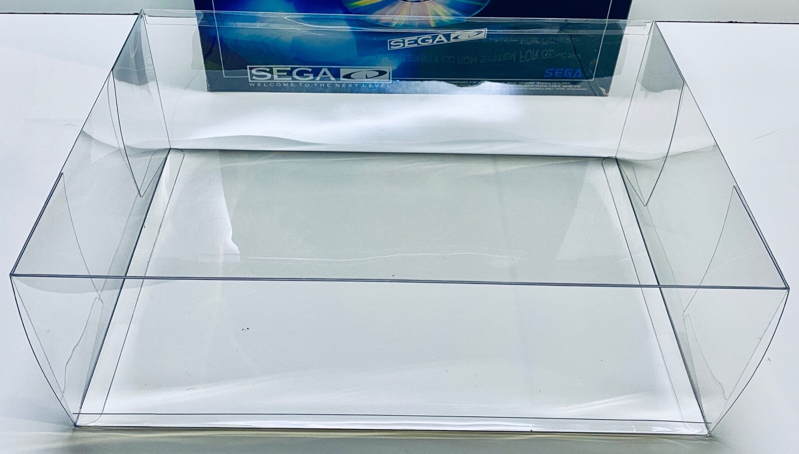 1 Console Box Protector SEGA CD MODEL 1 As Pictured.   Custom Clear Display Case