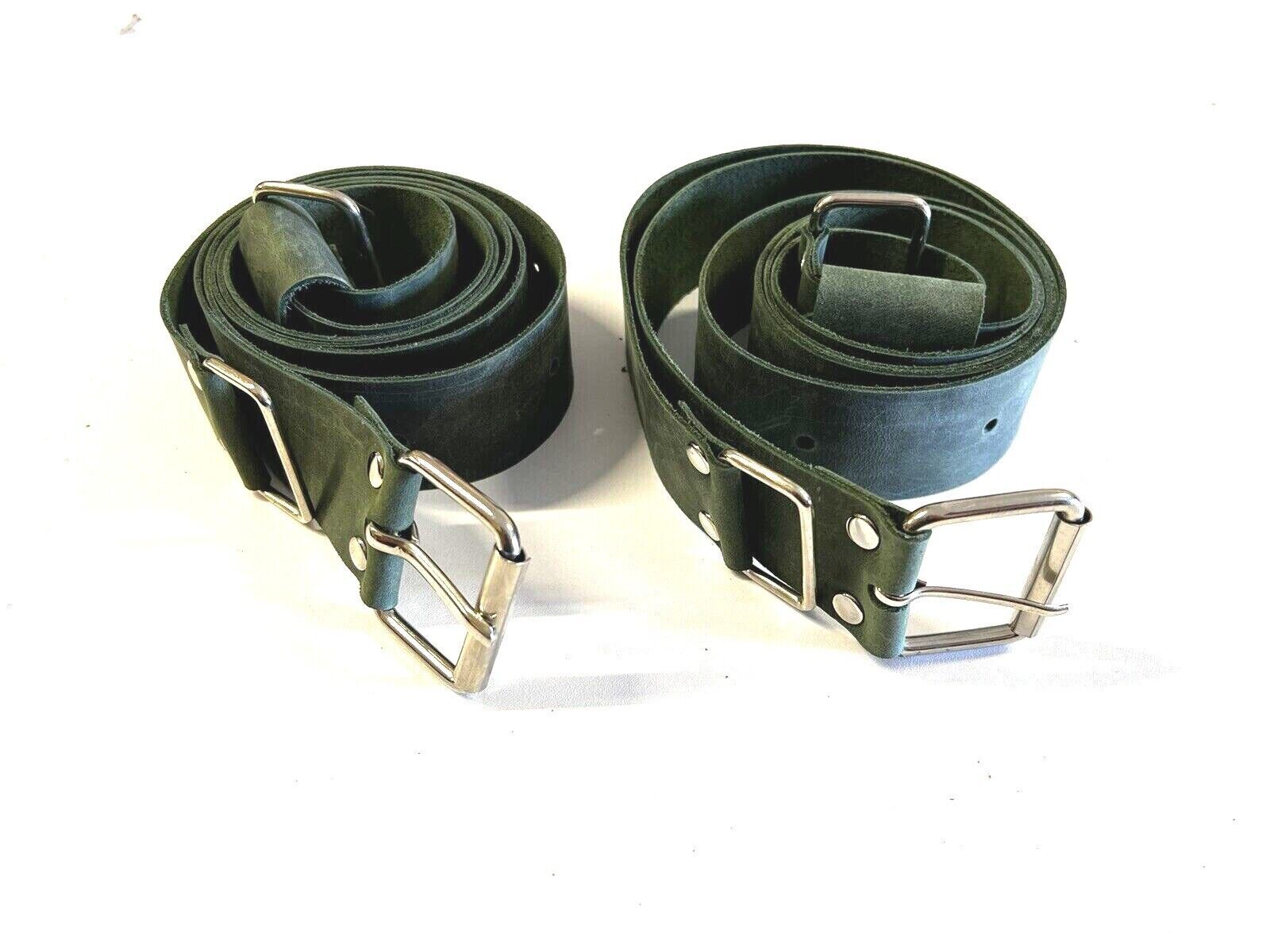 Genuine Leather Luggage Rack Straps Trunk rack straps for VW T3 T1 T2 Khaki