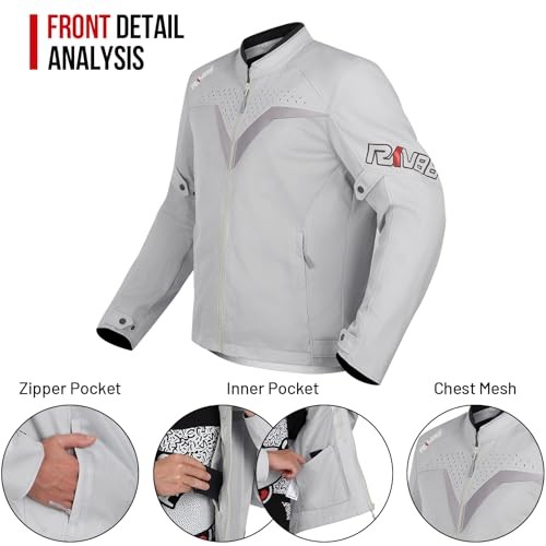 Motorcycle Jacket for Men with CE Armored Mesh Riding Jacket Breathable