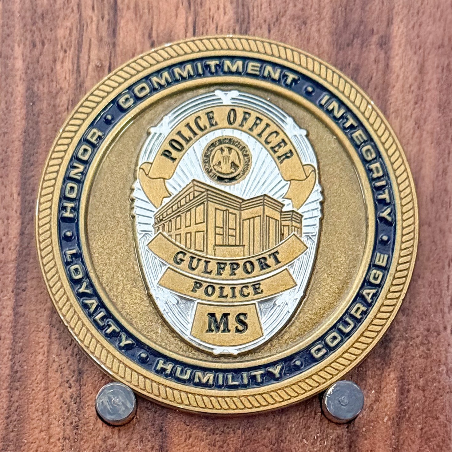 Gulfport Mississippi Police Department Challenge Coin  1#32