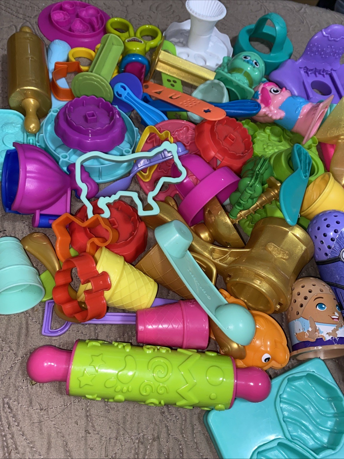 Huge 50+ Play Doh Accessories Lot