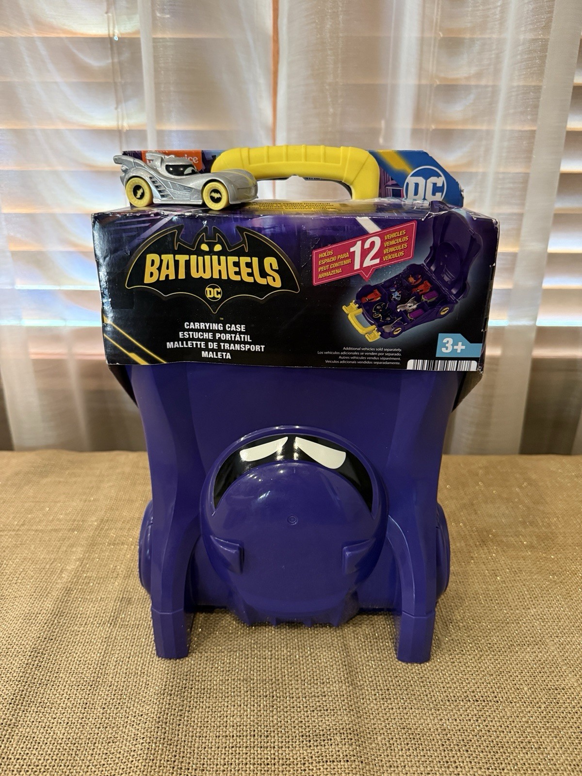 Fisher-Price Batwheels Bam Batmobile Carrying Case with Silver Bam Car