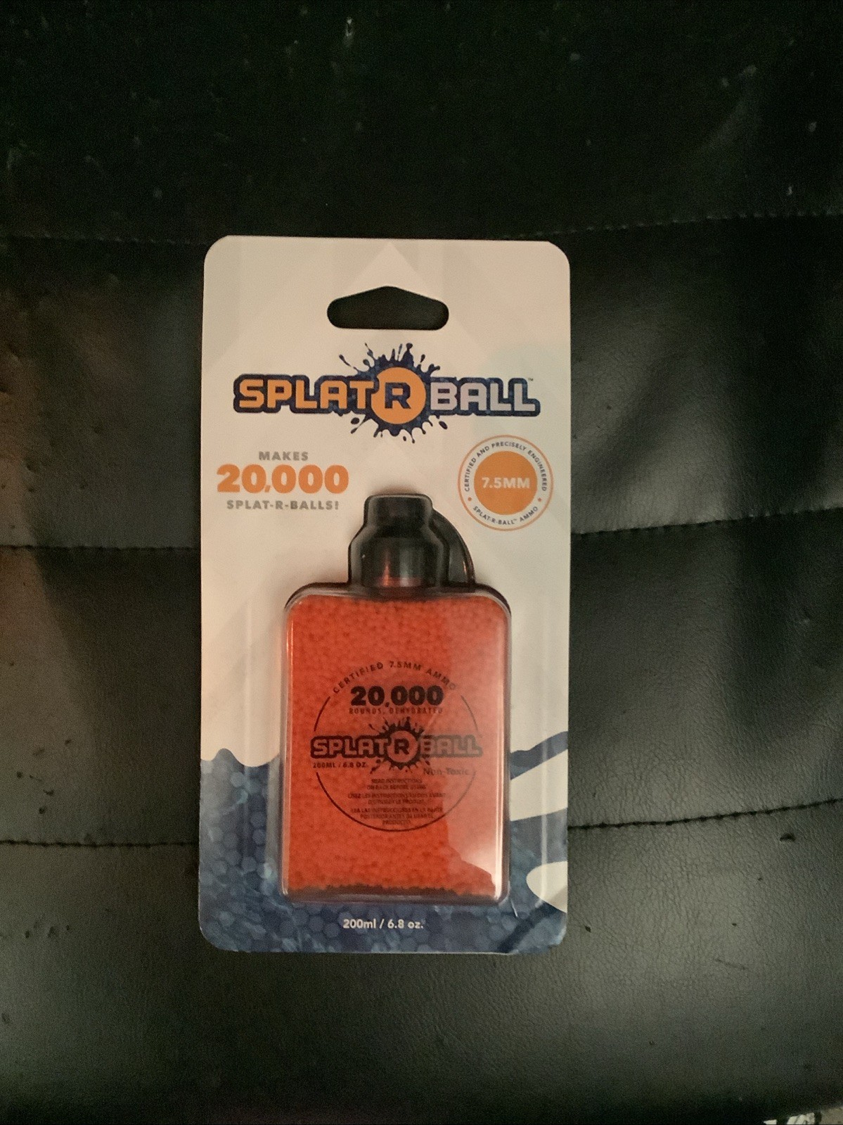 Splat-R-Ball 7.5mm Orange Ammo, 20,000 Rounds, Certified SplatRBall, New Sealed
