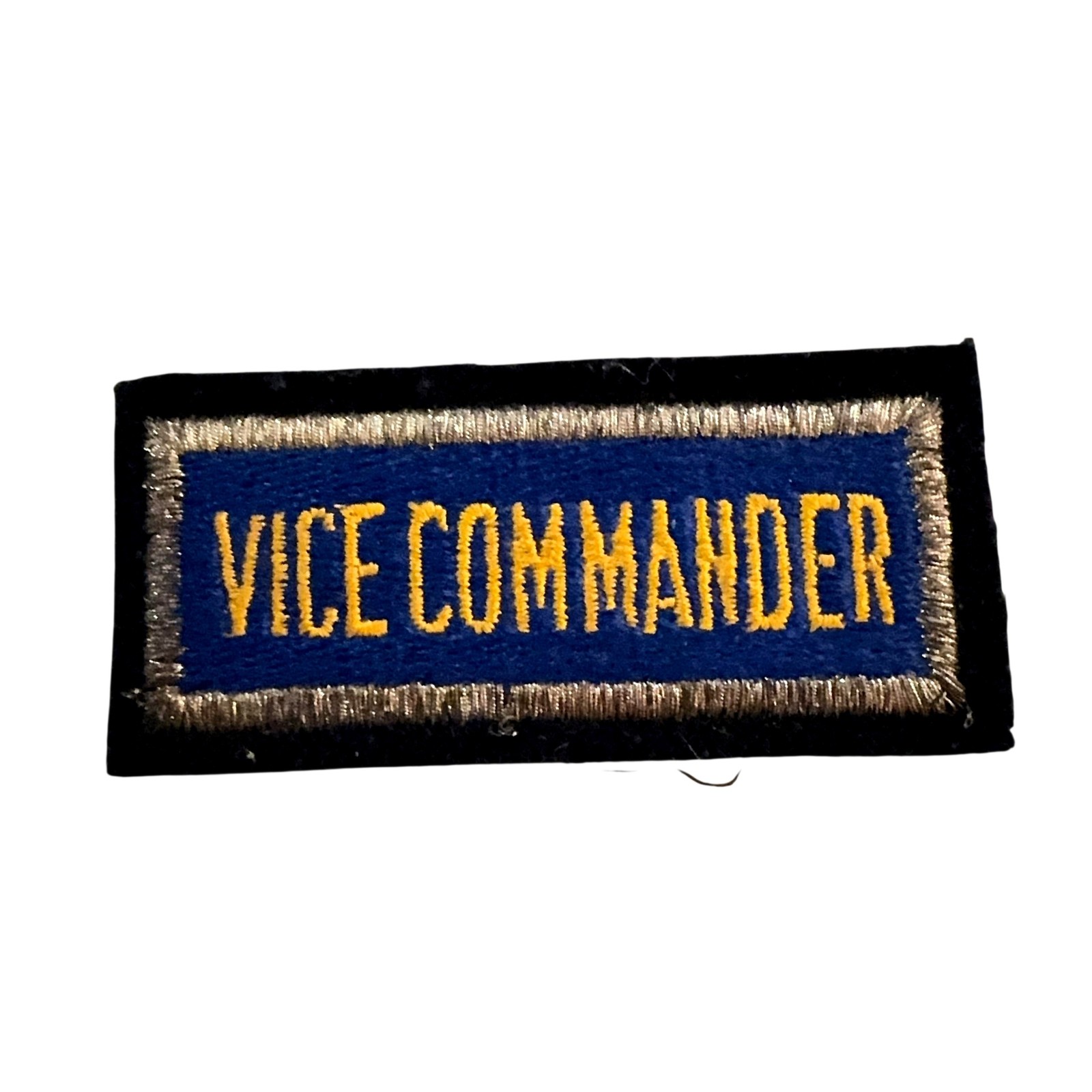 Military Vice Commander Patch Blue Gold Original Rank Insignia Badge Militaria
